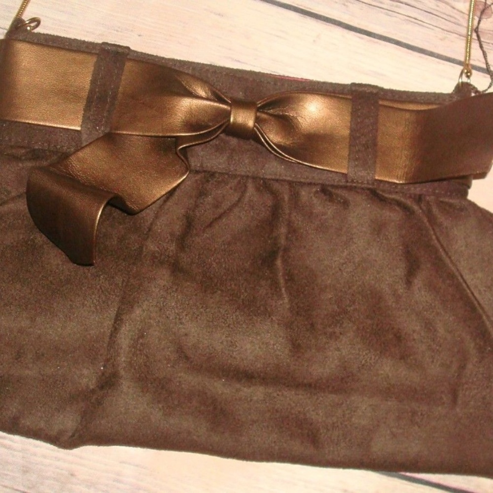 ⬇⬇ Nwt Victoria's Secret Brown Chocolate Bag Purse - Picture 2 of 7